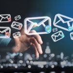 digital design depicting emails being accepted or rejected